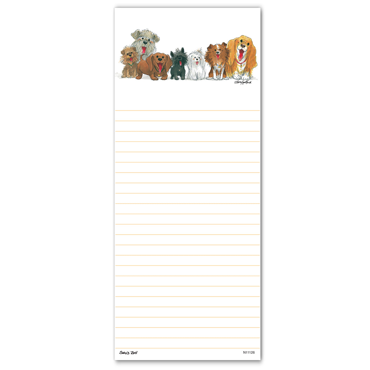 Suzy's Zoo Memo Note Pad, "Dogs of Duckport" 11126