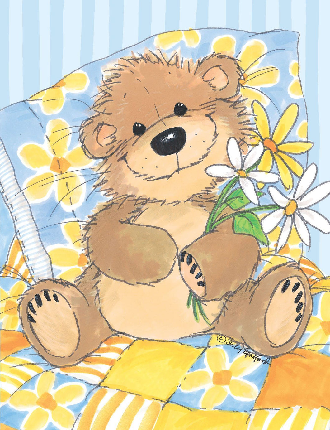 Willy Bear's Daisies Note Cards Set - 10857