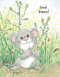 God Bless Mouse Note Cards Set - 10872