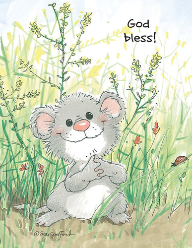 God Bless Mouse Note Cards Set - 10872