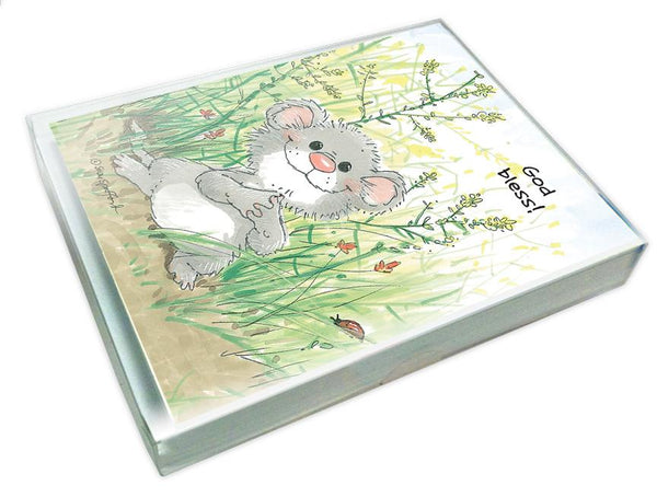 God Bless Mouse Note Cards Set - 10872