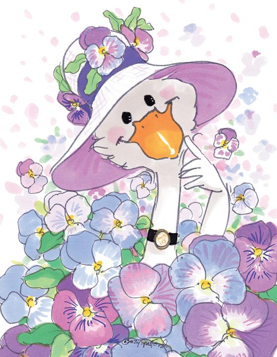 Gussie's Pansies Note Cards Set - 10873