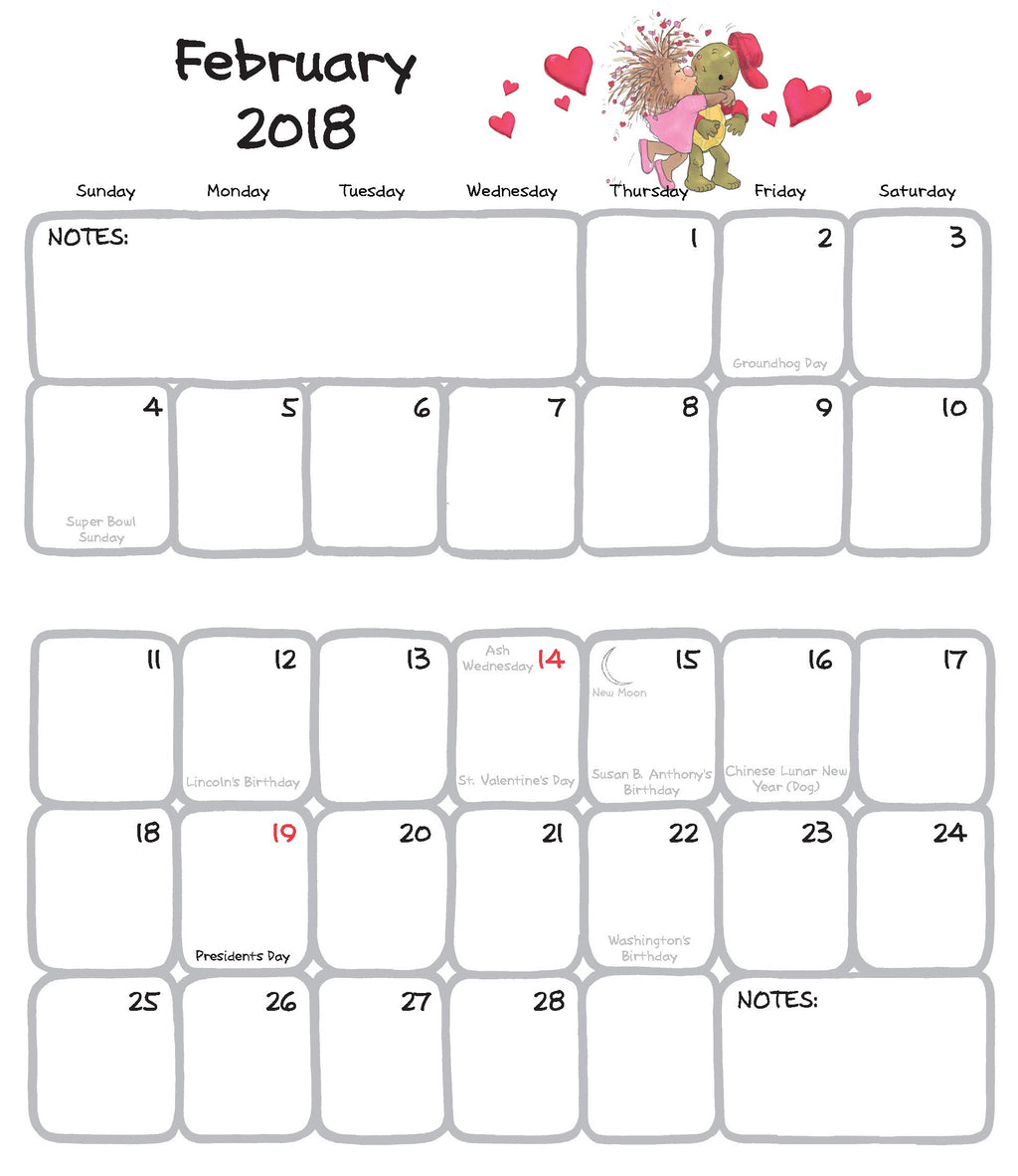 2018 Pocket Calendar by Suzy's Zoo