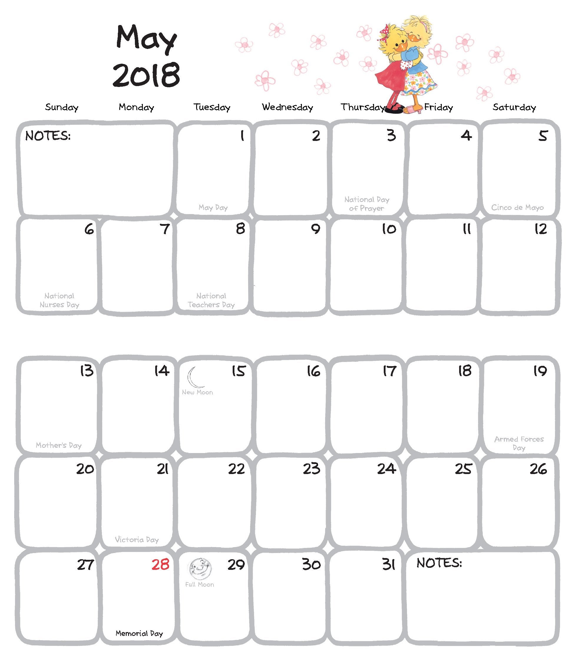 2018 Pocket Calendar by Suzy's Zoo