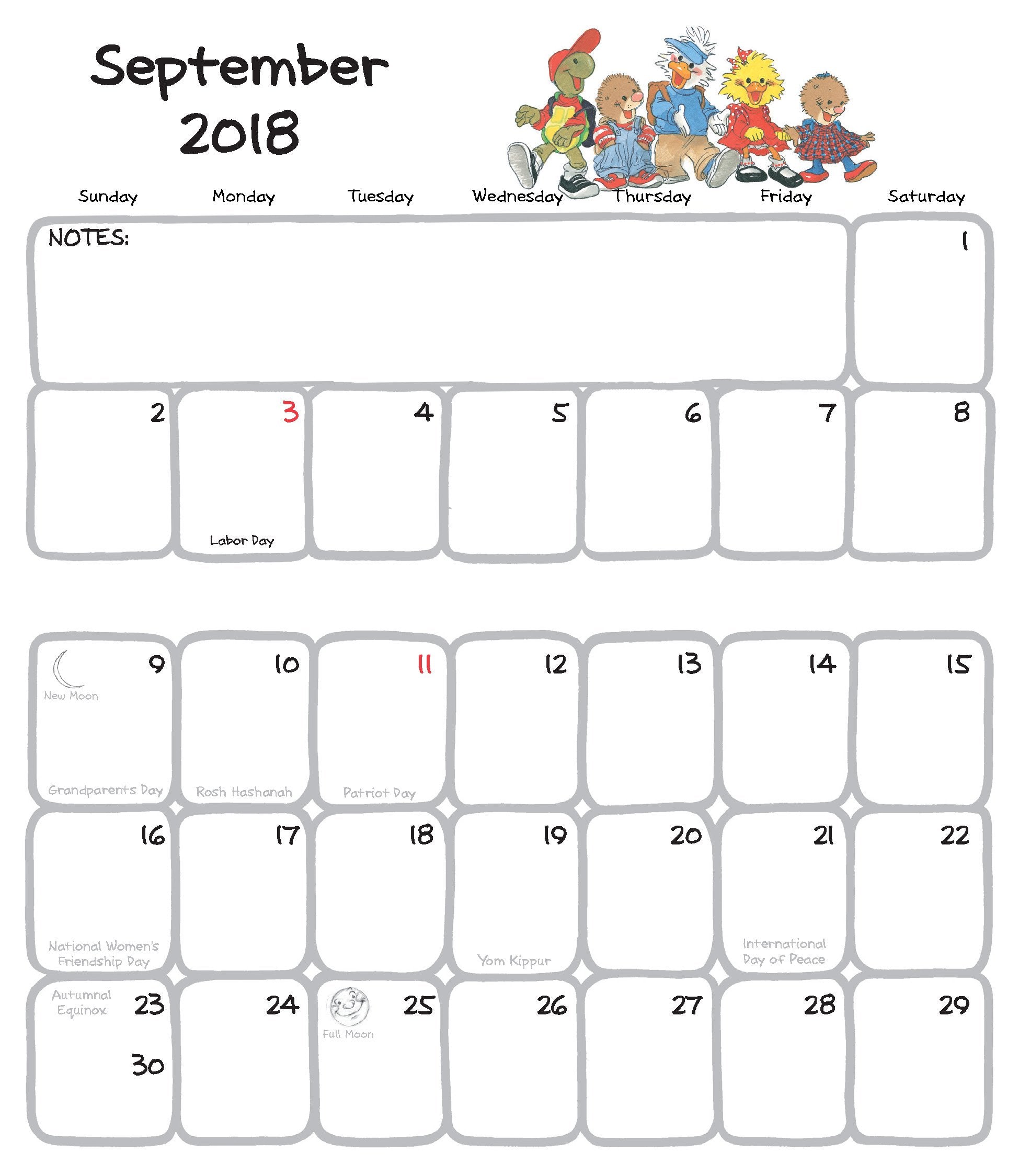 2018 Pocket Calendar by Suzy's Zoo