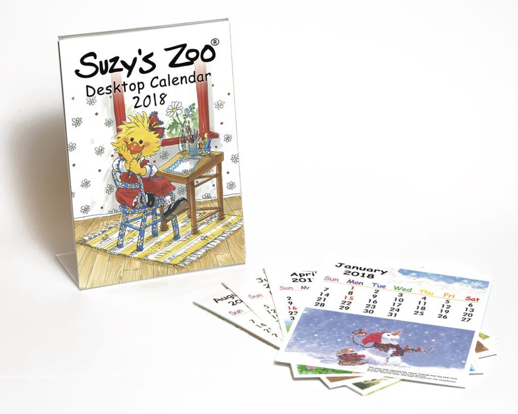 Suzy's Zoo 2018 Desktop Calendar