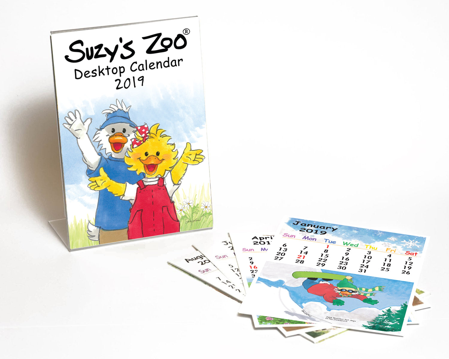 Suzy's Zoo 2019 Desktop Calendar