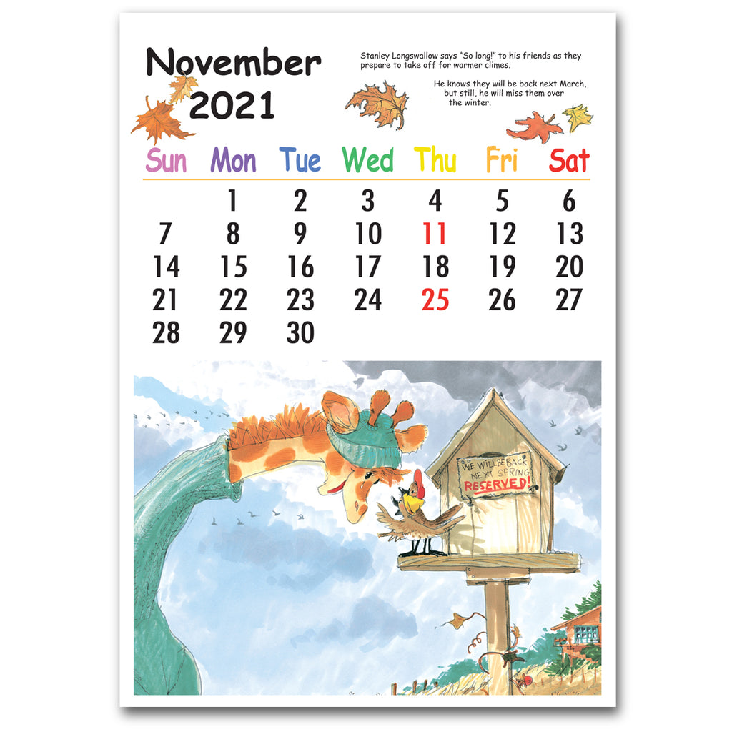 Suzy's Zoo 2021 Desktop Calendar