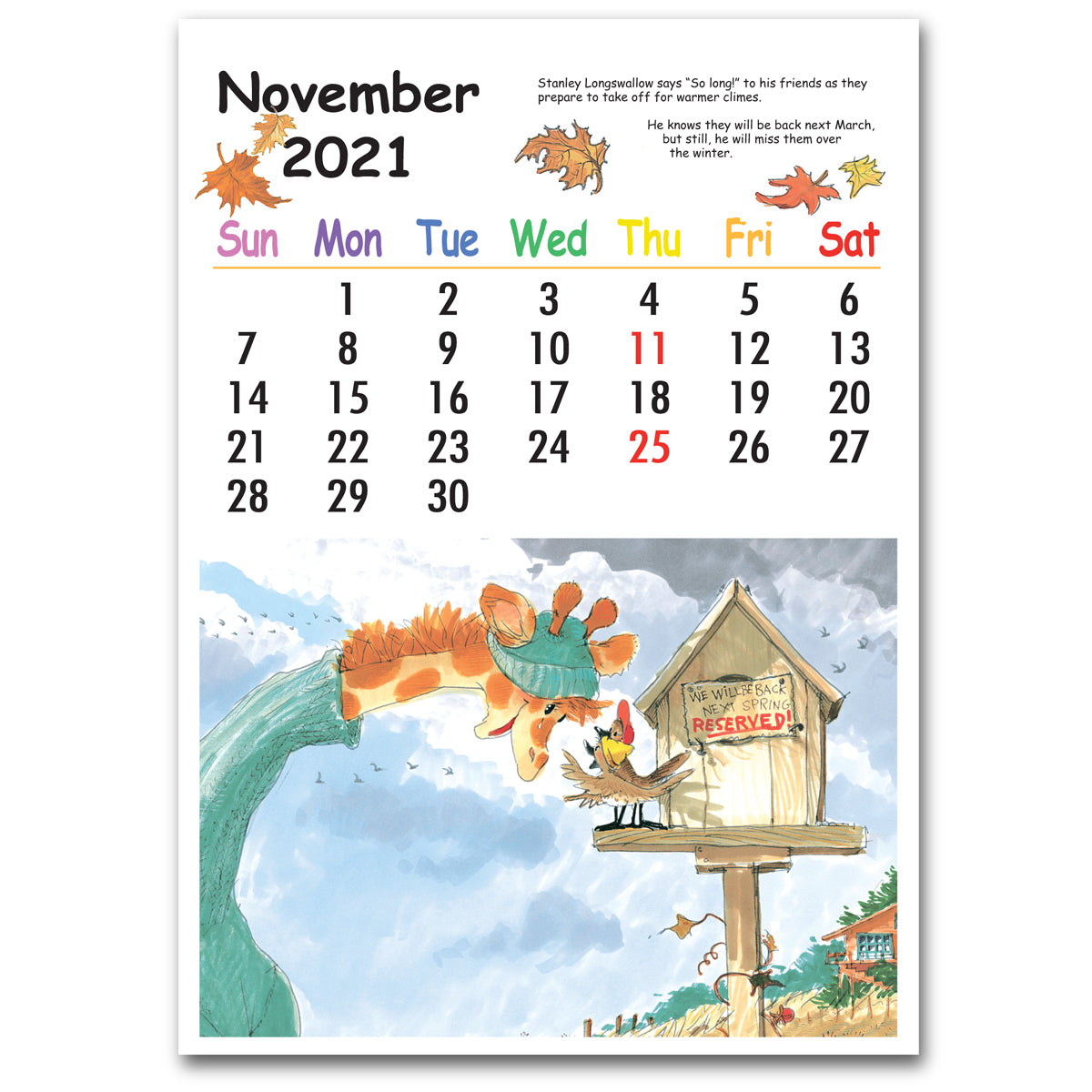 Suzy's Zoo 2021 Desktop Calendar