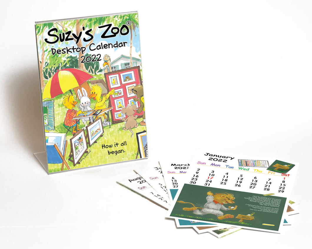 Suzy's Zoo 2022 Desktop Calendar