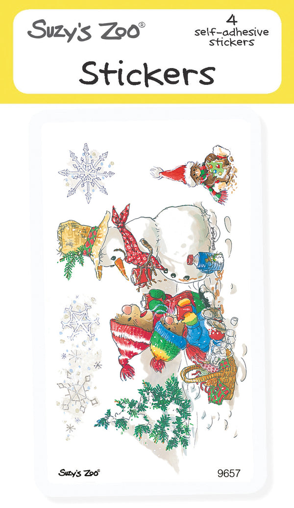 Ollie Snowman Stickers (4-pack)